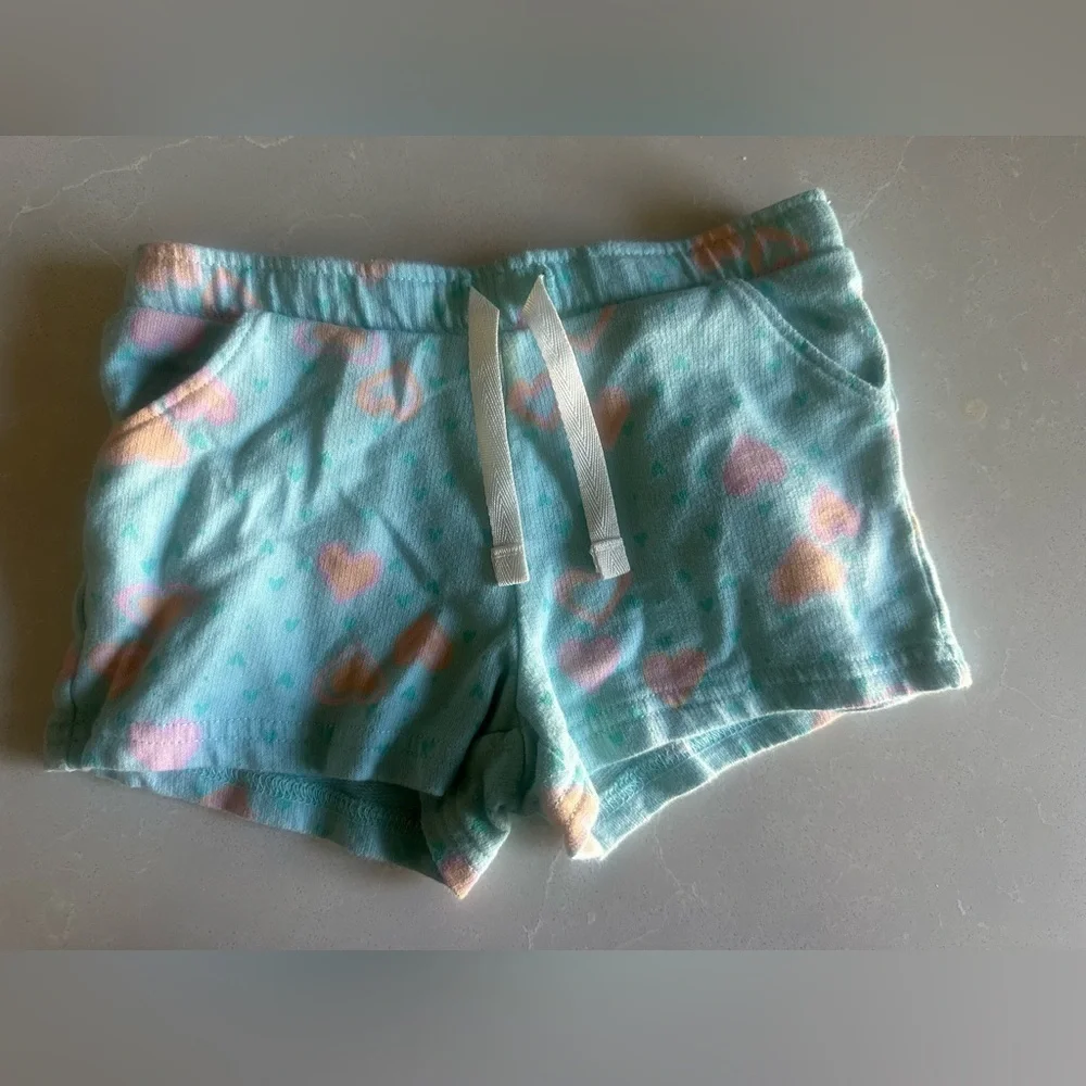 Preloved Carter's Mint Heart Print Shorts
